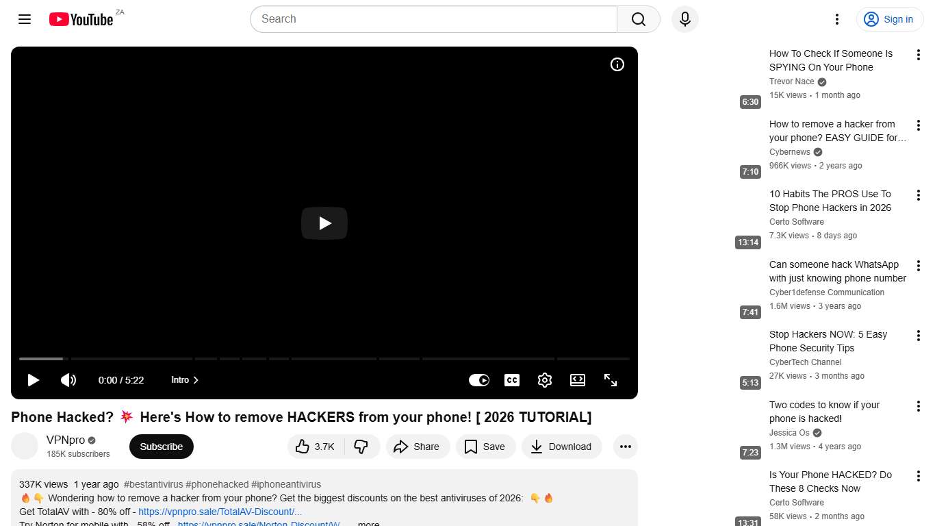 Phone Hacked? 💥 Here's How to remove HACKERS from your phone! [ 2026 TUTORIAL] - YouTube